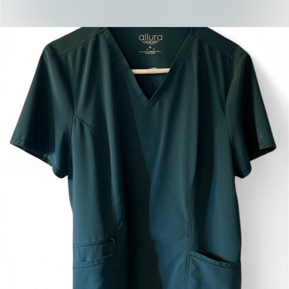 Allura Green Scrub Top